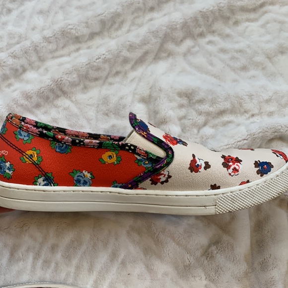 COACH Parkside Tea Rose Floral Slip-On Size 9 - Picture 5 of 12